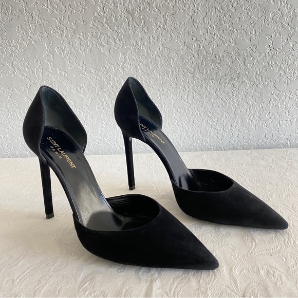 Saint Laurent Suede Pump, Black - Picture 6 of 11